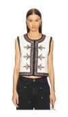 Isabel Marant Étoile Isabel Marant Etoile Zeana Embroidered Vest In 淡褐色