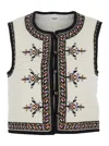 Isabel Marant Étoile Isabel Marant Etoile White Viscose Blend Zeana Vest