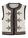 Isabel Marant Étoile Isabel Marant Etoile White Viscose Blend Zeana Vest