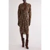 Isabel Marant Étoile Patterned Flared Skirt In Black / Ochre