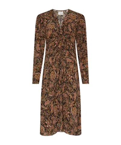 Isabel Marant Étoile Zeliha Midi Dress In Black