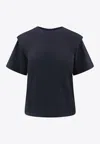 Isabel Marant Étoile Zelitos Logo T-shirt In Black