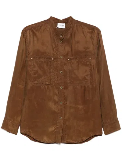 Isabel Marant Étoile Zetta Shirt In Brown