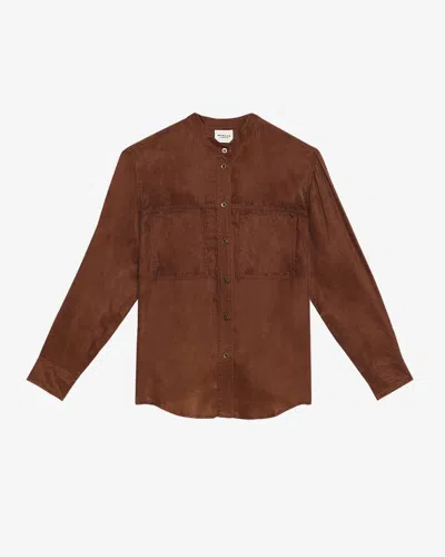 Isabel Marant Étoile Zetta Shirt In Brown