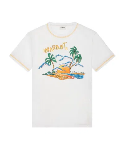 Isabel Marant Étoile Zewel Cotton T-shirt In White