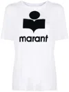 Isabel Marant Étoile Isabel Marant Etoile Logo Print Zewel Short-sleeve T-shirt In White