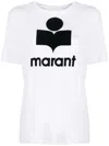 Isabel Marant Étoile Isabel Marant Etoile Logo Print Zewel Short-sleeve T-shirt In White