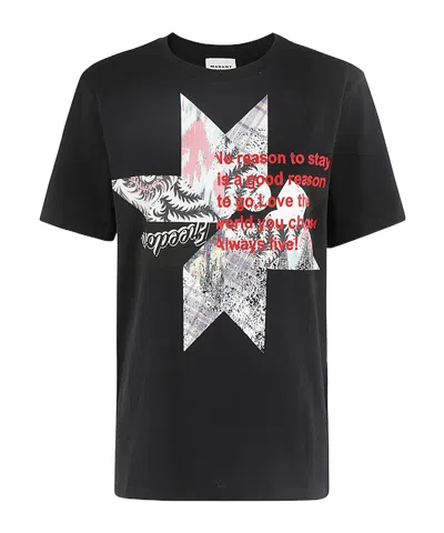ISABEL MARANT ÉTOILE ZEWEL GRAPHIC-PRINT COTTON T-SHIRT