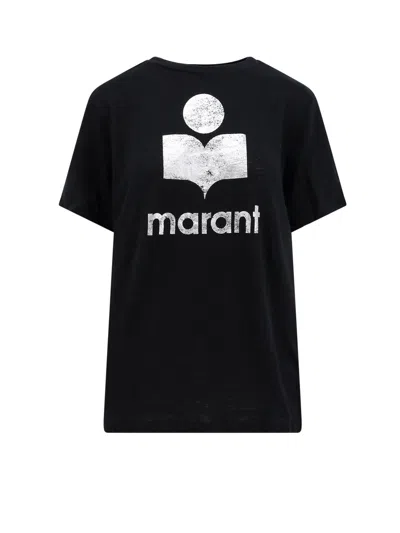 Isabel Marant Étoile Zewel Linen T-shirt In Black