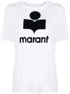 Isabel Marant Étoile Isabel Marant Etoile Logo Print Zewel Short-sleeve T-shirt In White