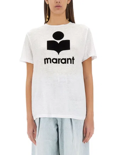 Isabel Marant Étoile Isabel Marant Etoile Zewel Linen T Shirt In White