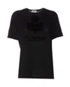 Isabel Marant Étoile Isabel Marant Etoile Black Linen Zewel T-shirt In Black