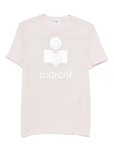 Isabel Marant Étoile Zewel Logo-print Linen T-shirt In White