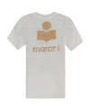 Isabel Marant Étoile 'metallic Crew Neck Graphic Print T-shirt' In White