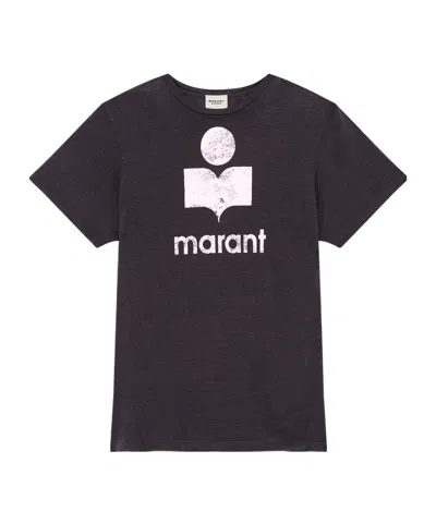 ISABEL MARANT ÉTOILE ISABEL MARANT ÉTOILE ZEWEL LOGO PRINTED CREWNECK T-SHIRT