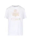 Isabel Marant Étoile T-shirt Isabel Marant Etoile Woman Color White In White/light Gold