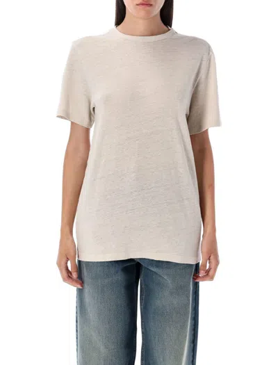 Isabel Marant Étoile Basic Round Neck Short Sleeve T-shirt In Neutral