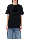 Isabel Marant Étoile Marant Etoile Koldi Logo Cotton T Shirt In Black