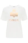 Isabel Marant Étoile Isabel Marant Etoile Zewel T-shirt With Metallic Logo Print In White