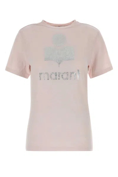 Isabel Marant Étoile Isabel Marant Etoile Pink Linen Zewel T-shirt