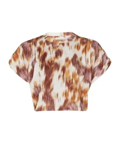 Isabel Marant Étoile Zilia Short-sleeved T-shirt In Beige