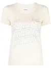 Isabel Marant Étoile Isabel Marant Etoile Zoeline T Shirt With Logo Print In 23ec Ecru