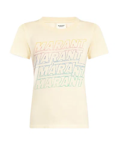 ISABEL MARANT ÉTOILE ZILIANI LOGO-PRINT COTTON T-SHIRT
