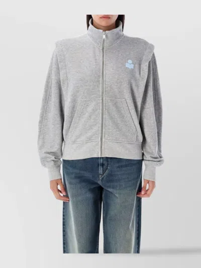 ISABEL MARANT ÉTOILE ZIP FLEECE JACKET WITH POCKETS