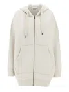 Isabel Marant Étoile Zip-up Hooded Sweatshirt In Gray