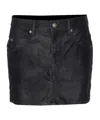 Isabel Marant Étoile Isabel Marant Etoile Black Synthetic Leather Kimmy Mini Skirt In Black