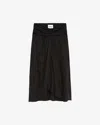 Isabel Marant Étoile Zoan Midi Skirt In Black