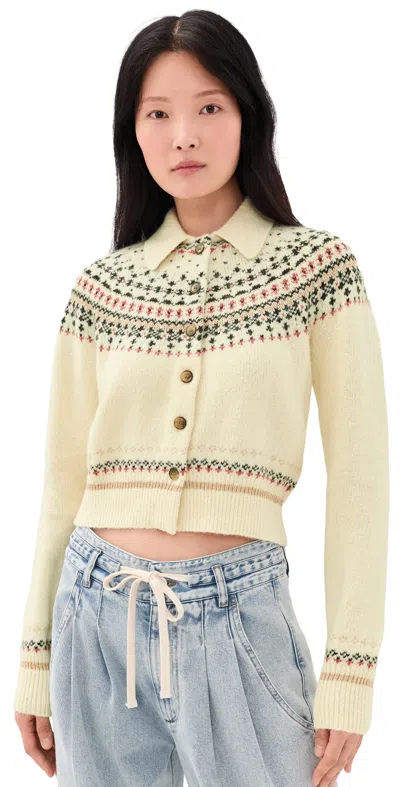 Isabel Marant Étoile Zoe Cardigan Ecru In Neutral