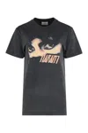 Isabel Marant Étoile Isabel Marant Etoile Slate Cotton Zoeline T-shit In Black