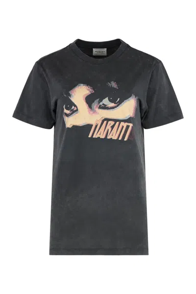 ISABEL MARANT ÉTOILE ISABEL MARANT ÉTOILE ZOELINE COTTON CREW-NECK T-SHIRT