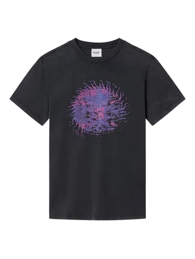 Isabel Marant Étoile Zoeline Graphic T-shirt In Black
