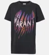 Isabel Marant Étoile Zoeline Logo Cotton Jersey T-shirt In Black