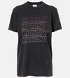 Isabel Marant Étoile Zoeline Printed Cotton Jersey T-shirt In Black