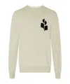 Isabel Marant Evans Crewneck Sweater In Neutral