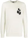 Isabel Marant Logo Intarsia Knit Sweater In 灰色