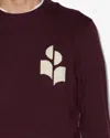 Isabel Marant Evans Sweater In Burgundy