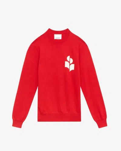 Isabel Marant Evans Sweater In Poppy Red