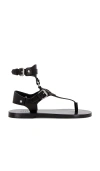 Isabel Marant Eveen Removable Ankle Cuff Sandal In Black