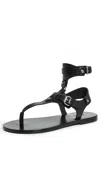 Isabel Marant Eveen Removable Ankle Cuff Sandal In Black