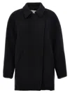 Isabel Marant Black Wool Blend Eveline Coat In Black