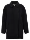 Isabel Marant Black Wool Blend Eveline Coat In Black