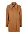 Isabel Marant Eveline Zipped Coat In Brown