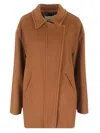 Isabel Marant Eveline Zipped Coat In Brown