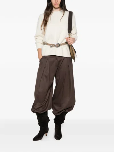 Isabel Marant Exposed-seam Sweater In Metallic