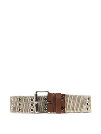 Isabel Marant Eyelet Belt In Gray