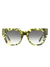 Isabel Marant Eyewear 158 Cat-eye Sunglasses In Green